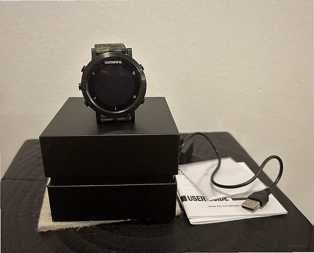 SUNRORD Smart Sportuhr Multisport-Tracker Wasserdicht Schwarz, Neu