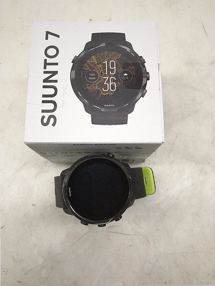 Suunto 7 Polyamid Silikon Smartwatch - Black Lime (SS050379000)
