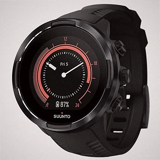 SUUNTO 9 All Black Smartwatch GPS Uhr Laufuhr Fitnesstracker Sportuhr - Neu