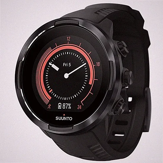 SUUNTO 9 All Black Smartwatch GPS Uhr Smart-Uhr Fitnesstracker - Sehr Gut