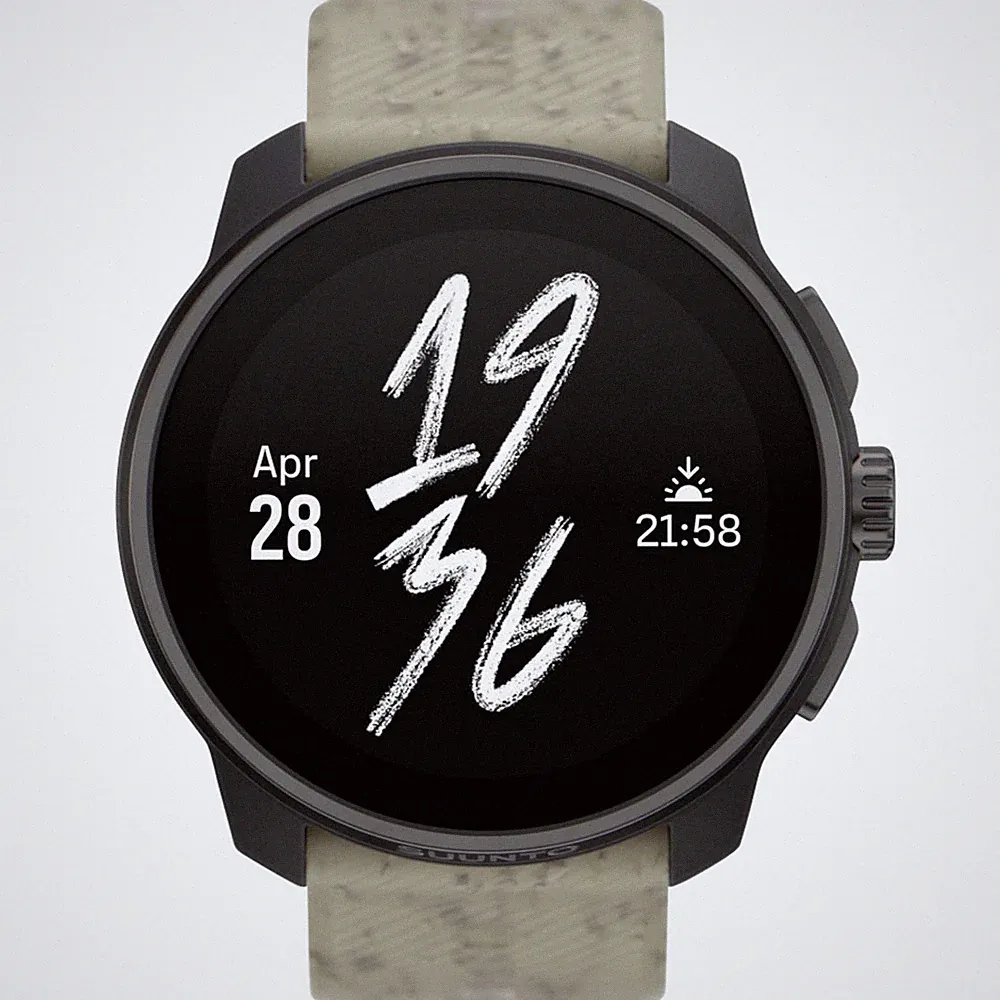 Suunto Smartwatch Uhr Race S Sportuhr Gravel Gray AMOLED GPS Kieselgrau 45 mm
