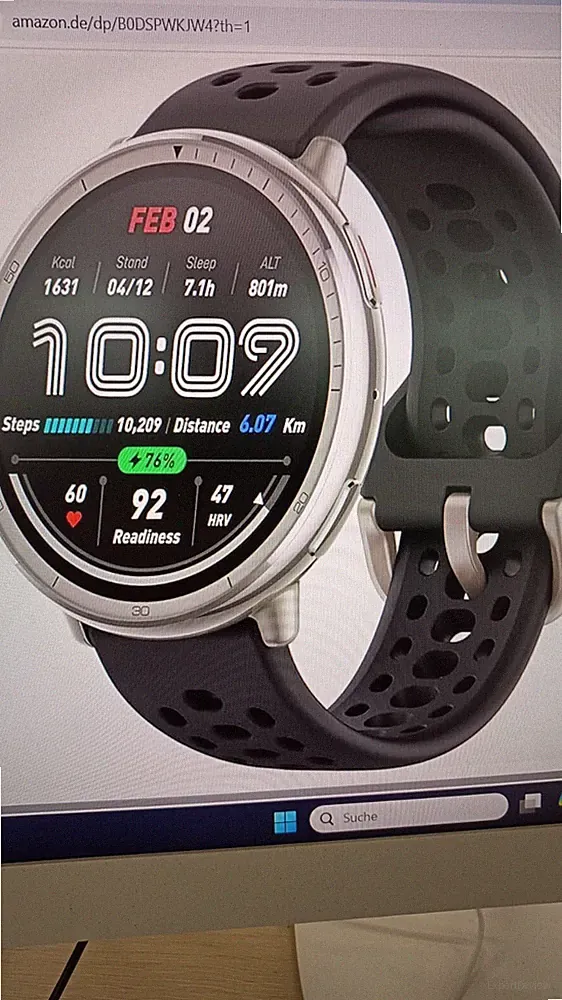 SW-0052 Amazfit Active 2 Smart Watch 44mm, AI, Sprachsteuerung, GPS B-WARE