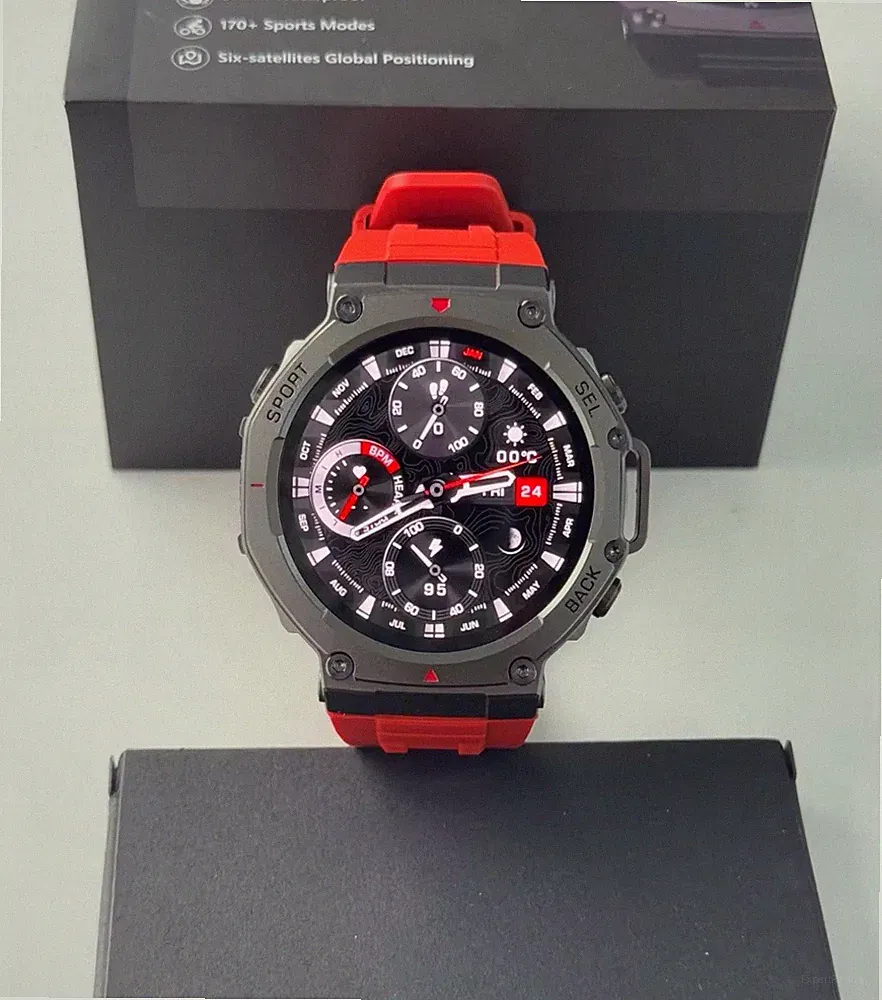 Tactical GPS 2025 Military Smartwatch 50m Waterproof Assisted By 6 Satellites