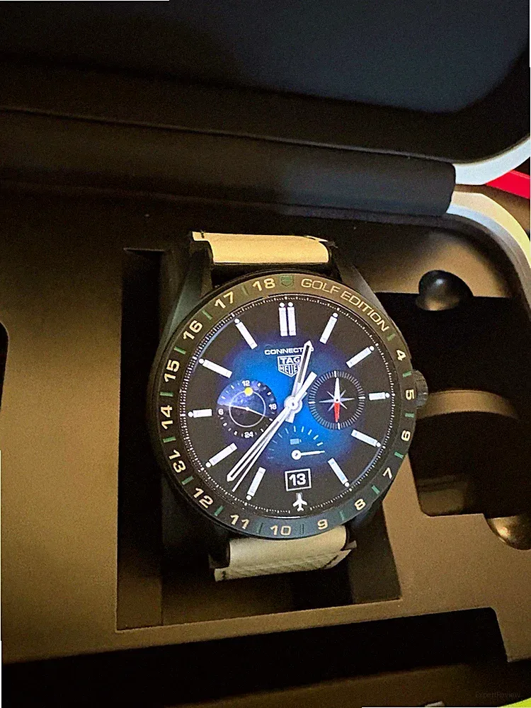 TAG Heuer Connected Calibre E4 45 mm Golf Edition Smartwatch grün/schwarz