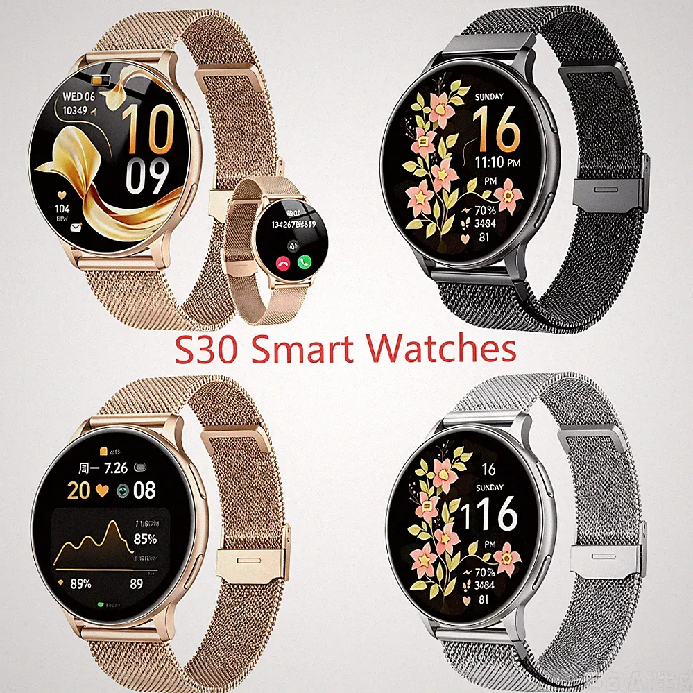 Telefonfunktion Touchscreen Herren Damen Smartwatch HD Sport Bluetooth 5.4 1.32"