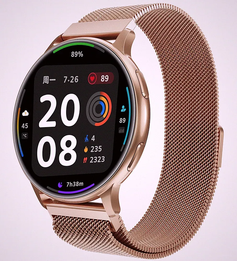 Telefonfunktion Touchscreen Herren Damen Smartwatch HD Sport Bluetooth 5.4 1.32"
