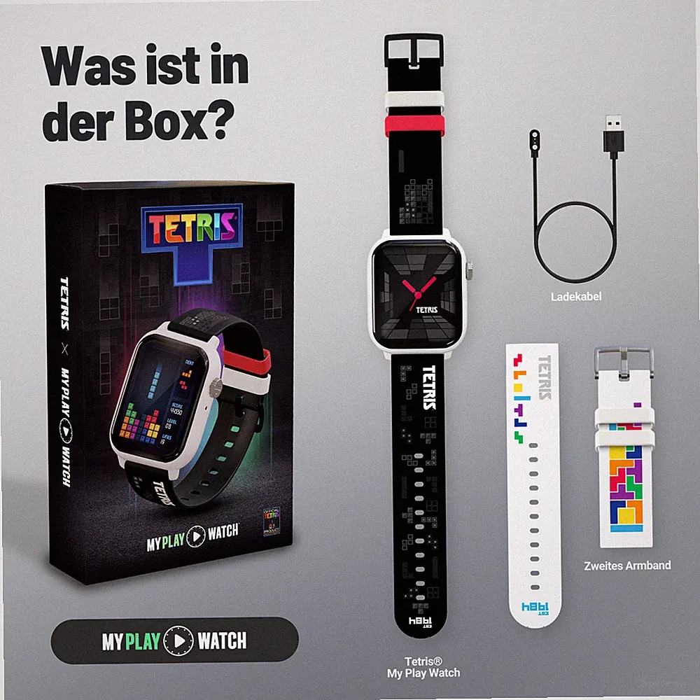 Tetris™ My Play Watch 1,91" – Retro Gaming Smartwatch Lagernd Streng Limitiert