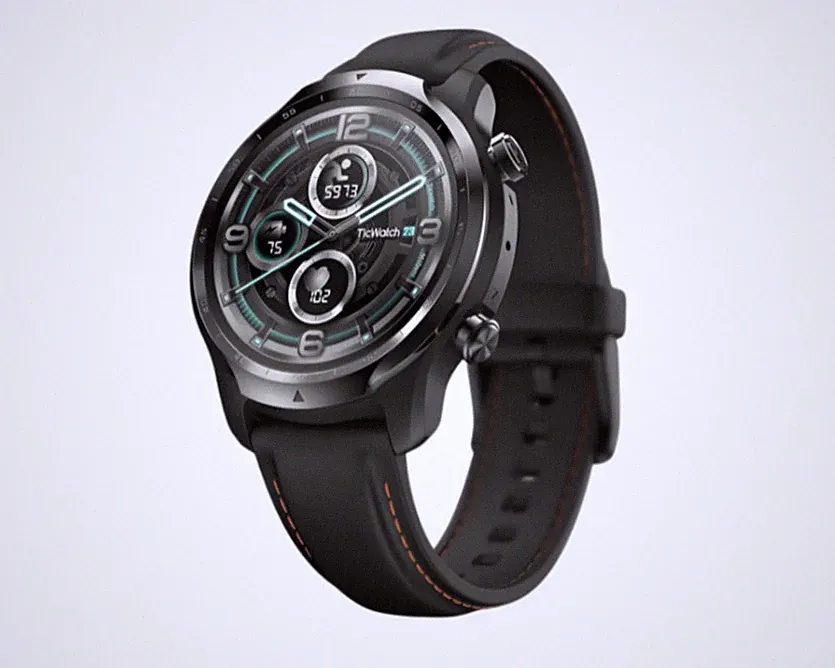 TicWatch Pro 3 GPS Smartwatch Schwarz – Wear OS, AMOLED, IP68, Herzfrequenz - Ge