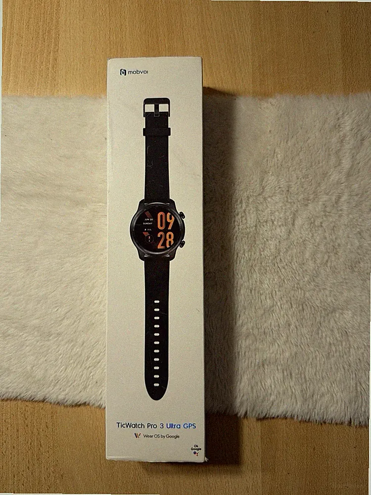 TicWatch Pro 3 Ultra GPS Smartwatch – Wear OS – Schwarzes Gehäuse – Dual