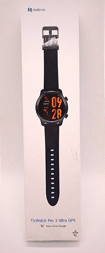 TicWatch Pro 3 Ultra GPS Smartwatch – Wear OS – Schwarzes Gehäuse – Dual