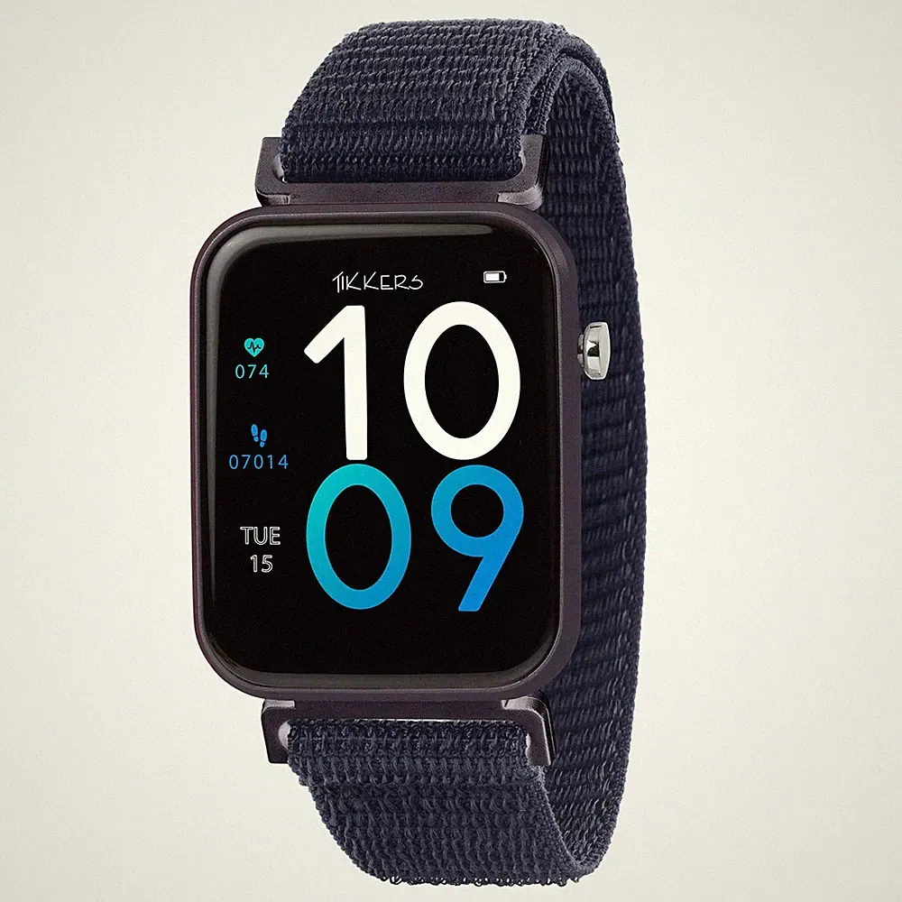 Tikkers Kids Series 13 Smartwatch mit Fitnesstracker, Alarm One Size, blau