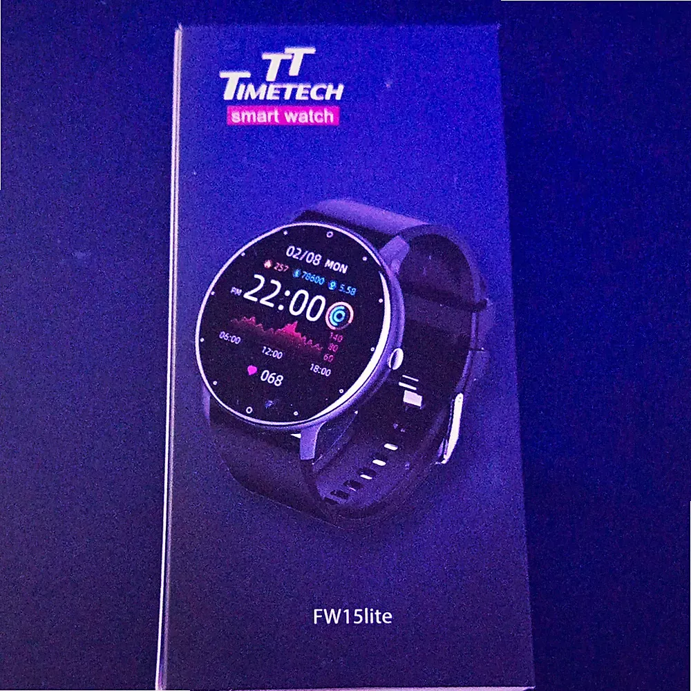 Timetech FW15lite Smartwatch Bluetooth iOS/Android 64MB Roségold/Schwarz Metall