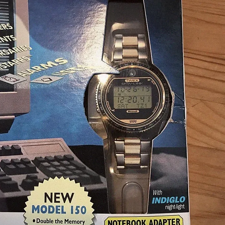 Timex Datalink 150 Vintage Smartwatch Microsoft Modell aus Japan