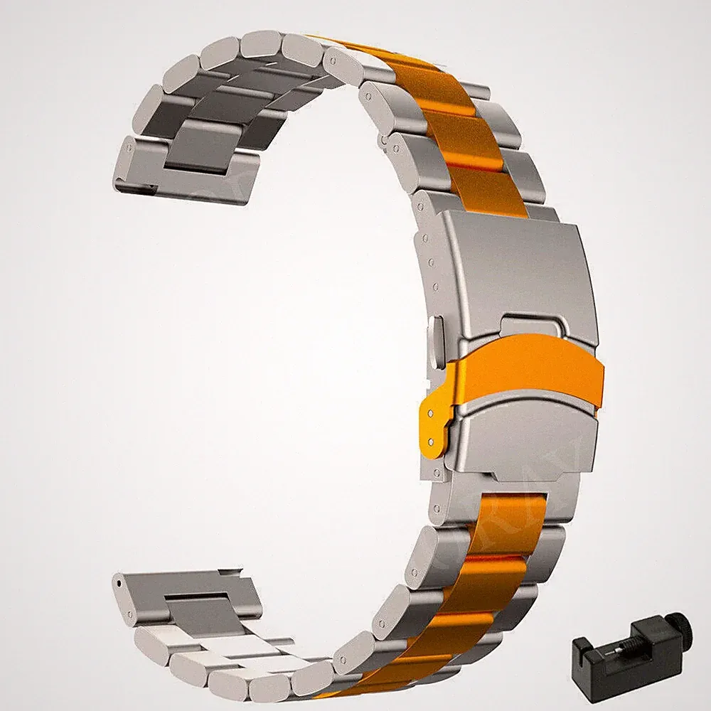 Titan Metall Armband Für Fossil Gen 6 5 5E 44mm/Gen 5 LTE 45mm/Men's Sport 22mm
