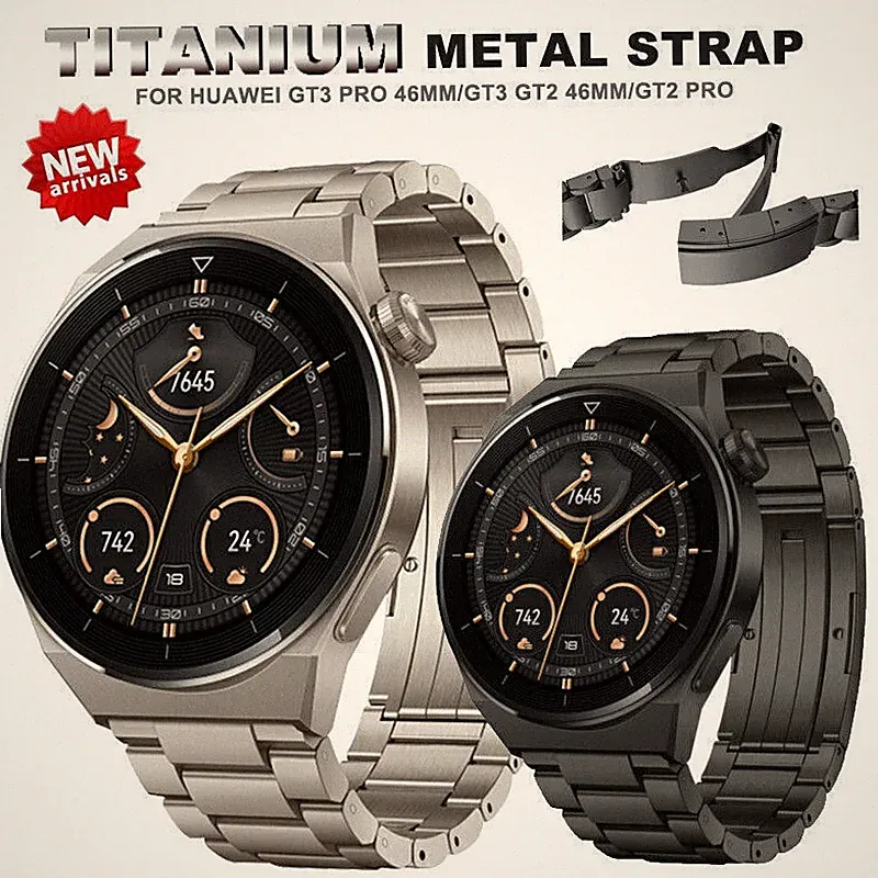 Titan Metall Armband Für Huawei Watch 4 3 Pro GT 4 46mm GT 3 GT 2E 2 GT Runner