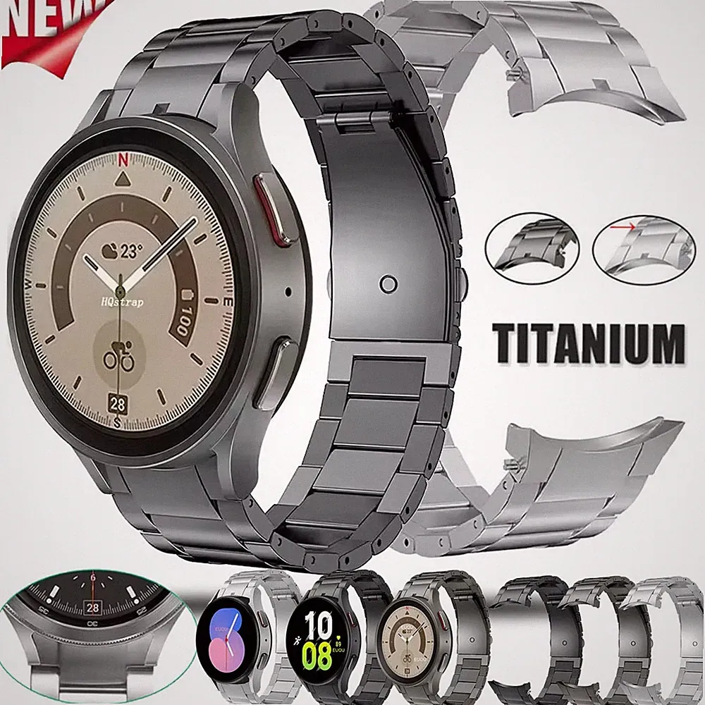 Titan Metall Armband Für Samsung Galaxy Watch 4 5 6 7 EF Ersatz Band Smartwatch