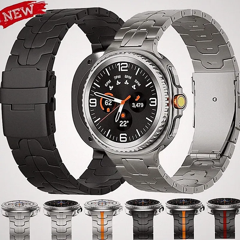 Titan Metall Armband Für Samsung Galaxy Watch 8 /8 Classic 40/44/46mm Smartwatch