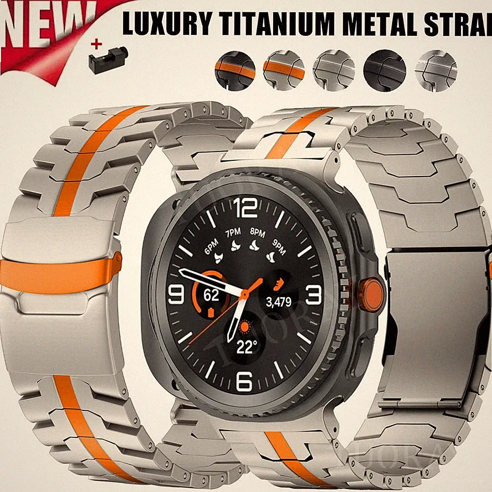 Titan Metall Armband Für Samsung Galaxy Watch 9 /8 Classic Ultra 47mm Smartwatch