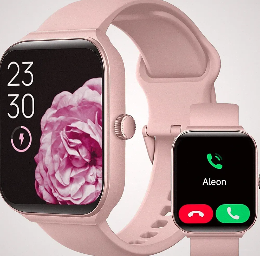 TOOBUR Smartwatch für Damen Herren, Fitnessuhr mit 1.95" Touchscreen Smart Watch