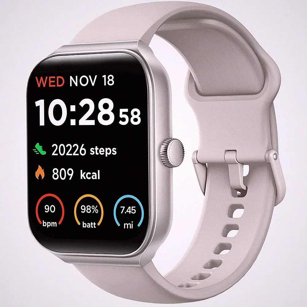 TOOBUR Smartwatch für Herren Damen Alexa integriert, 1,95 Fitnesstracker mit einem...