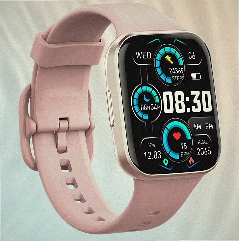 Top Smartwatch Touchscreen Fitness Tracker Sportuhr Herren und Damen in pink