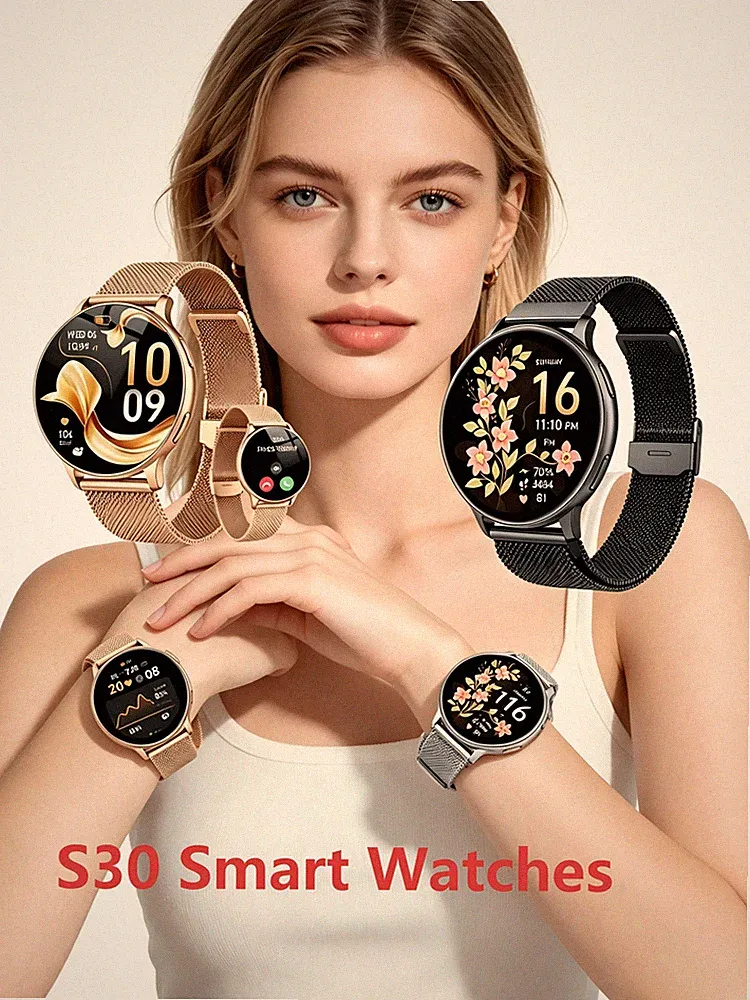 Touchscreen Sport Bluetooth 5.4 Telefonfunktion 1.32" Herren Damen Smartwatch HD