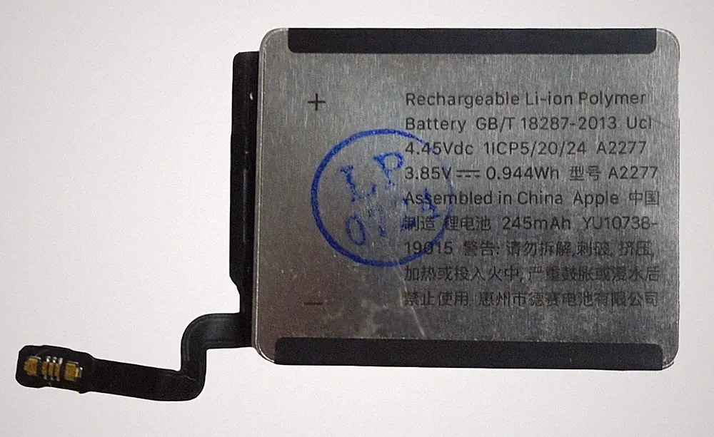 Tradebit Akku für Apple Watch SE (Gen1/Gen2) 40mm 245mAh Smartwatch Ersatzakku