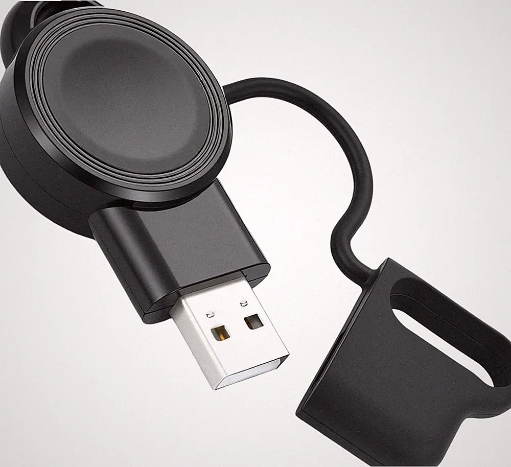Tragbares kabelloses Ladegerät Silikon 3W Magnetisch für Smartwatch Reisen