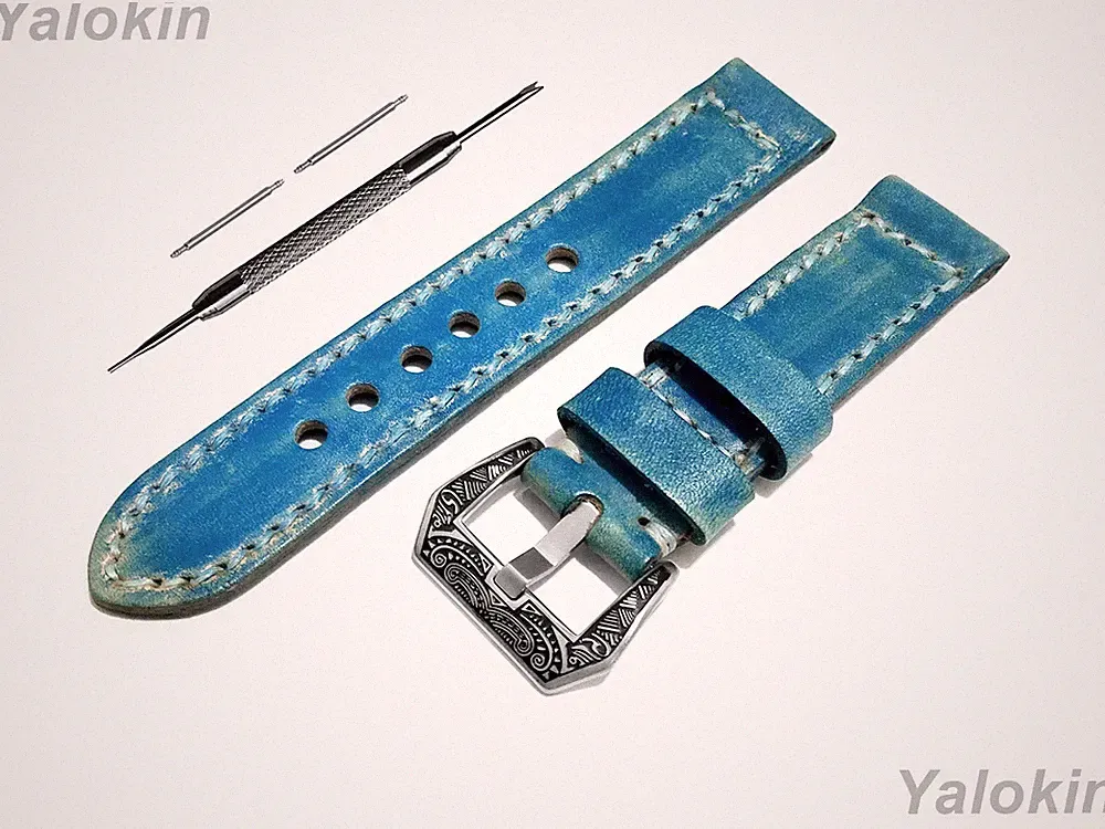 Türkis Gebürstetes Lederband Armband Für Garmin Venu X1 Fitness Smartwatch -B24