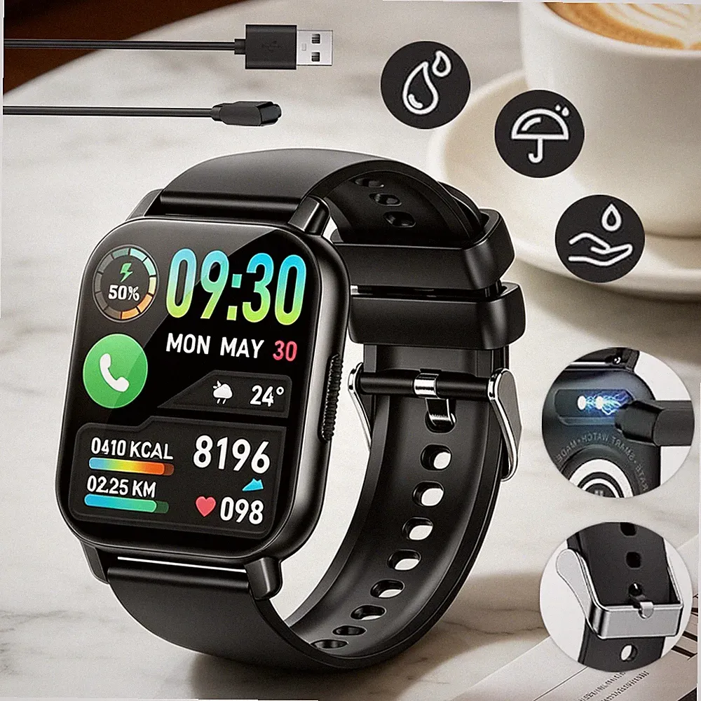 Uhr Gesundheitsuhr Smartwatch Smart Watch Bluetooth HD Touchscreen Für IOS
