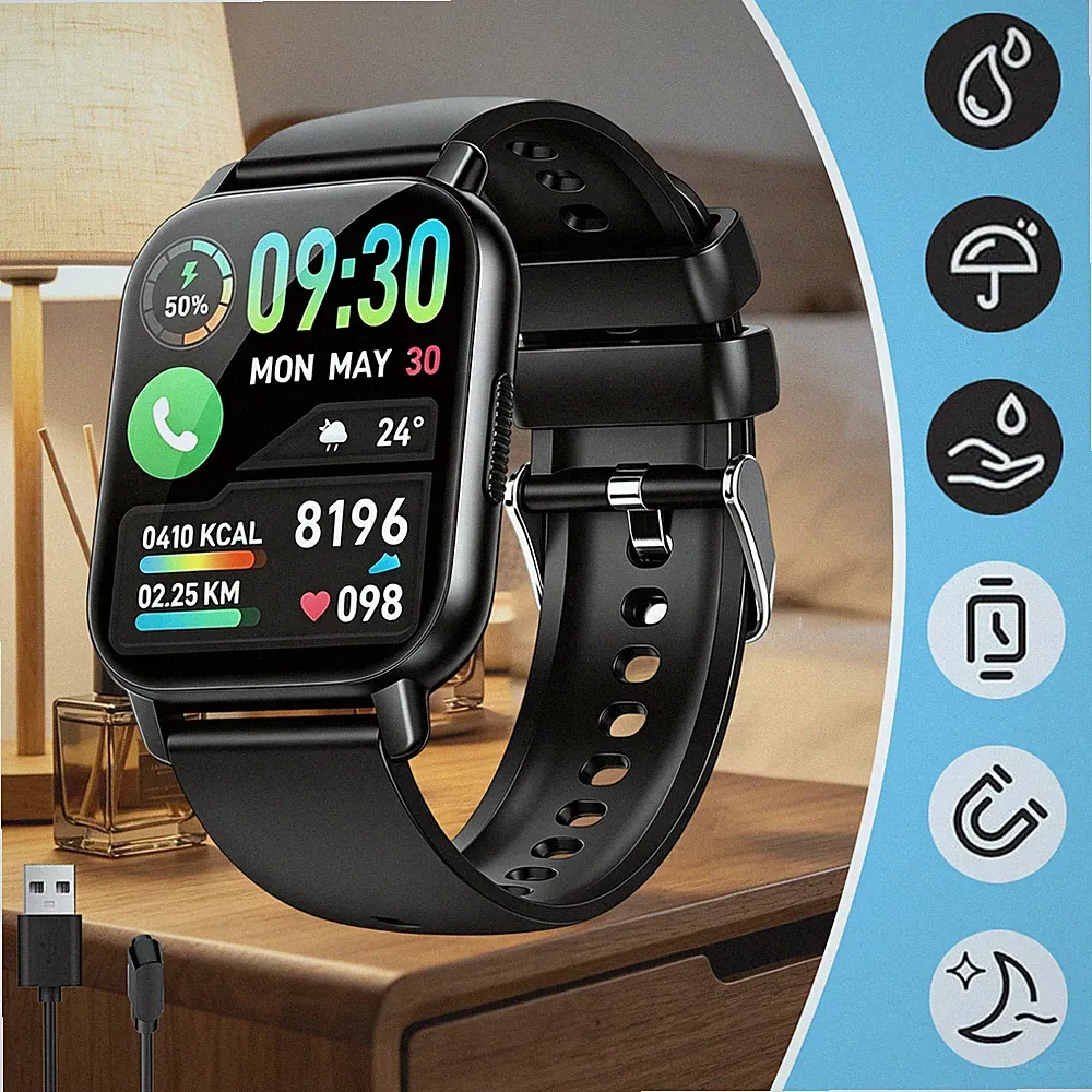 Uhr Gesundheitsuhr Smartwatch Smart Watch Wasserdicht HD Touchscreen Für Android