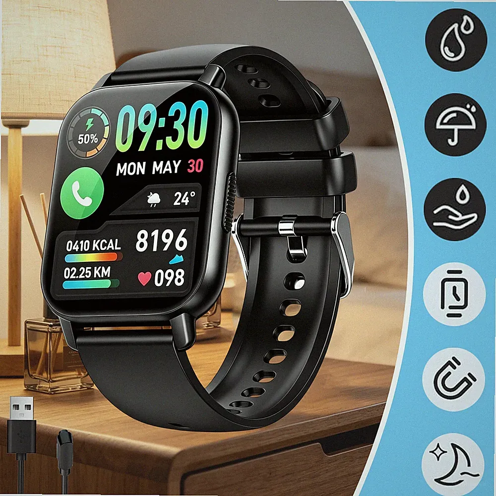 Uhr Sportuhr Smartwatch Gesundheitsuhr Bluetooth Touchscreen IP68 Für Arbeit