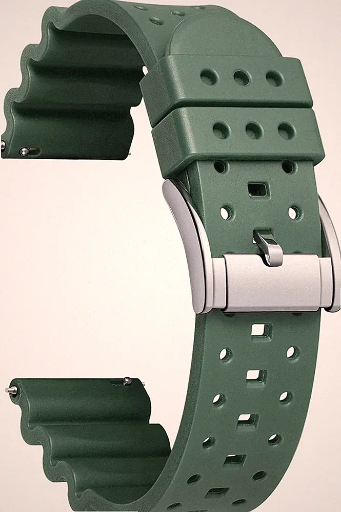 Uhrenarmbänder Silikon 20-24mm Weich Schnellverschluss Gummi Sport Smartwatch