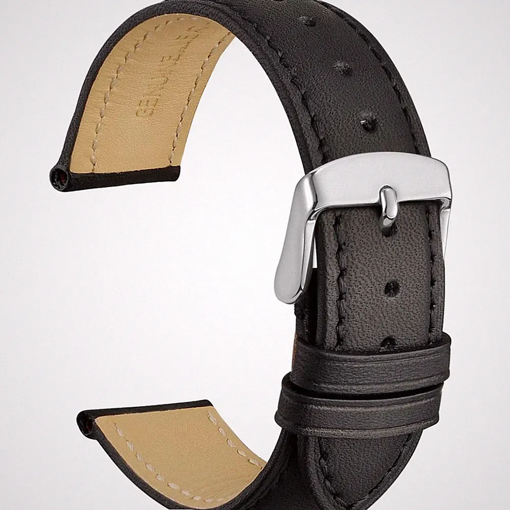 Uhrenarmband 14-24mm mit Edelstahl Schnalle Damen Herren Ersatzarmband