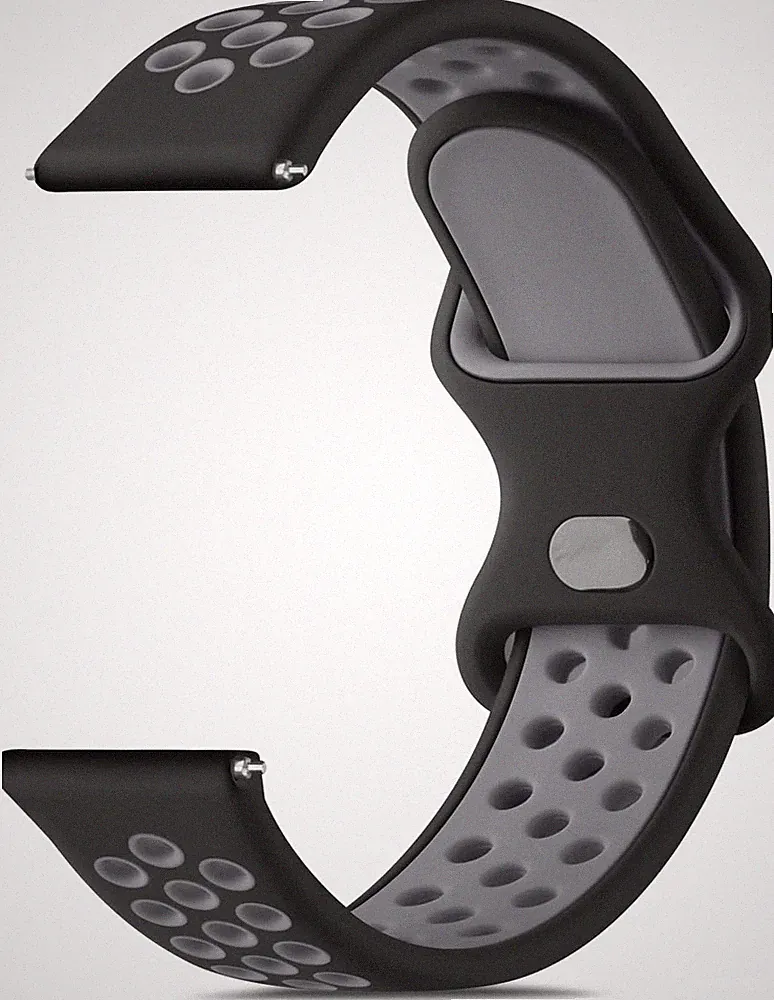 Uhrenarmband 22mm Silikon Wasserdicht Atmungsaktiv Zweifarbig Smartwatch