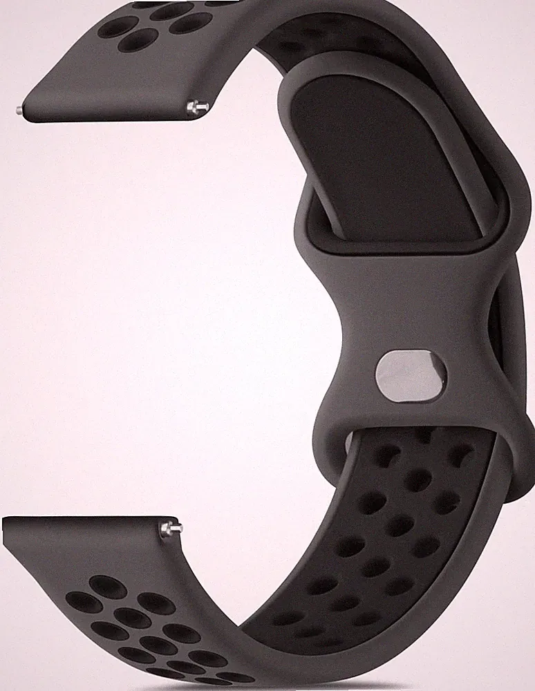 Uhrenarmband 22mm Silikon Wasserdicht Atmungsaktiv Zweifarbig Smartwatch Herren