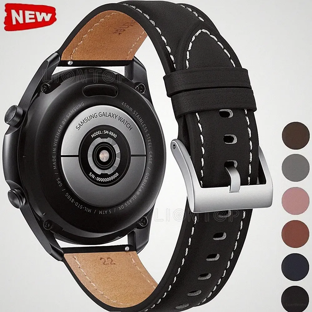 Uhrenarmband Echtes Leder Armband 20/22 mm Universell Ersatzband Band Armbanduhr