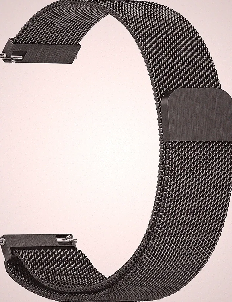 Uhrenarmband Edelstahl 22mm Schnellverschluss Magnetverschluss für Smartwatch