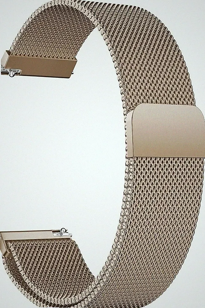 Uhrenarmband Edelstahl Mesh Metall Magnetverschluss für Smartwatch Damen Herren