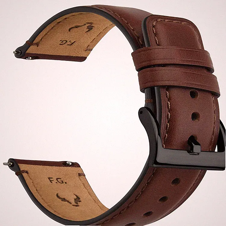 Uhrenarmband Leder 22mm Universal Smartwatch Herren Damen Armband Uhr Zubehör