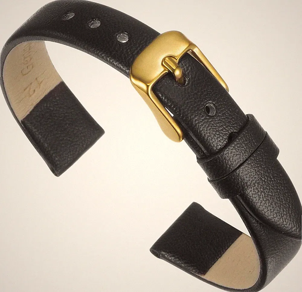 Uhrenarmband Leder Flach Dünn Elegant Schnalle für Smartwatch Herren Damen