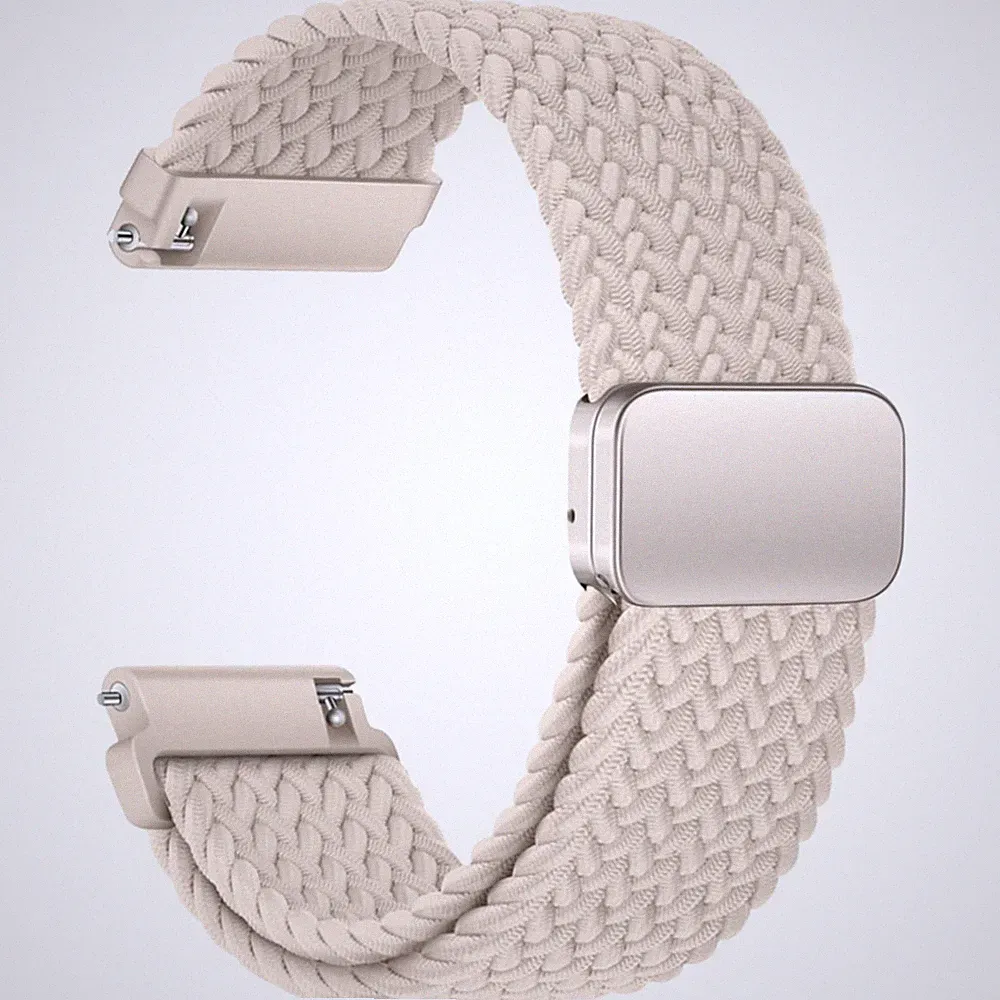 Uhrenarmband Nylon 22mm Magnet Verschluss Ersatzarmband Smartwatch Damen Herren