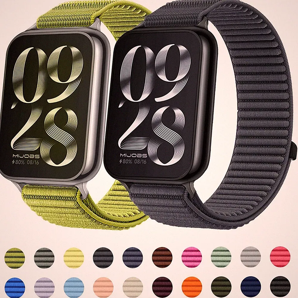 Uhrenarmband Nylon Klettverschluss für Xiaomi Smart Band 10 Pro / 9 Pro / 8 Pro