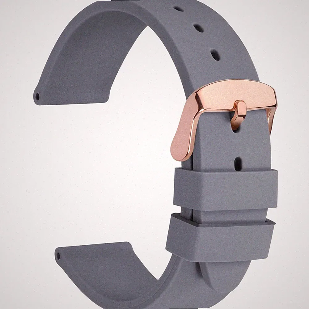 Uhrenarmband Silikon Ersatzband 16mm 18mm 20mm 22mm 24mm smart watch