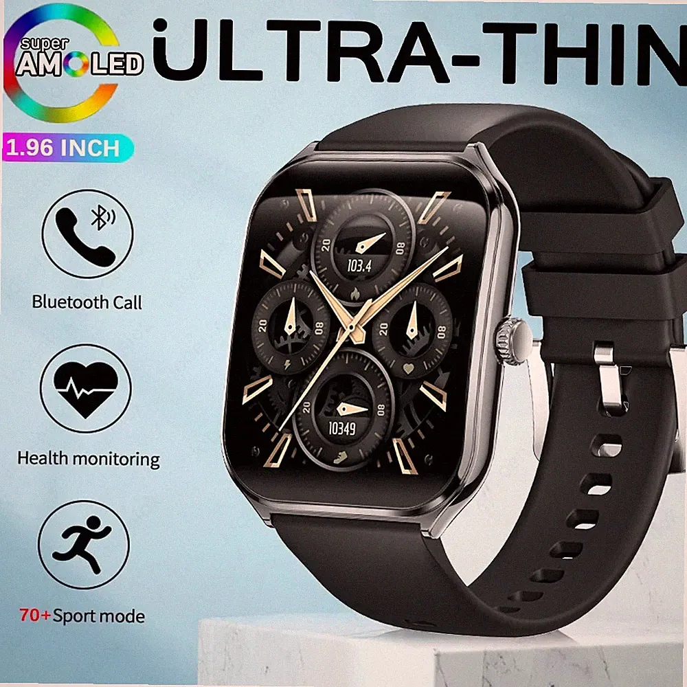 Ultra Dünne Smartwatch Für Männer 1.96" AMOLED 368*448 HD Display AB5691