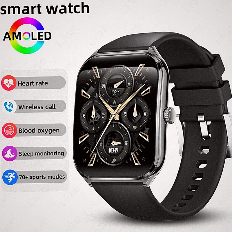Ultra Thin Smart Watch Herren 498cm Amoled 368*448 Display Immer Show Time