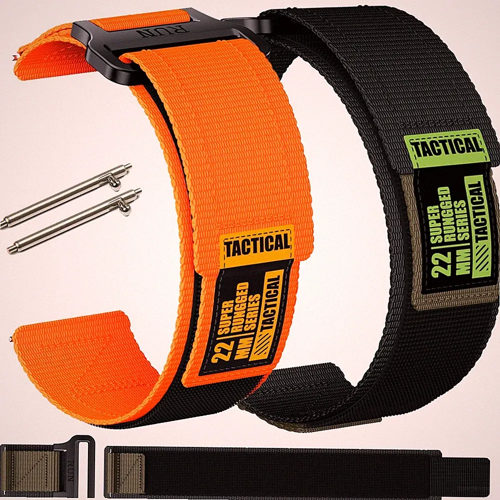 Universal 20mm 22mm Nylon Armband Sport Band Ersatzband Uhrenarmband Smartwatch