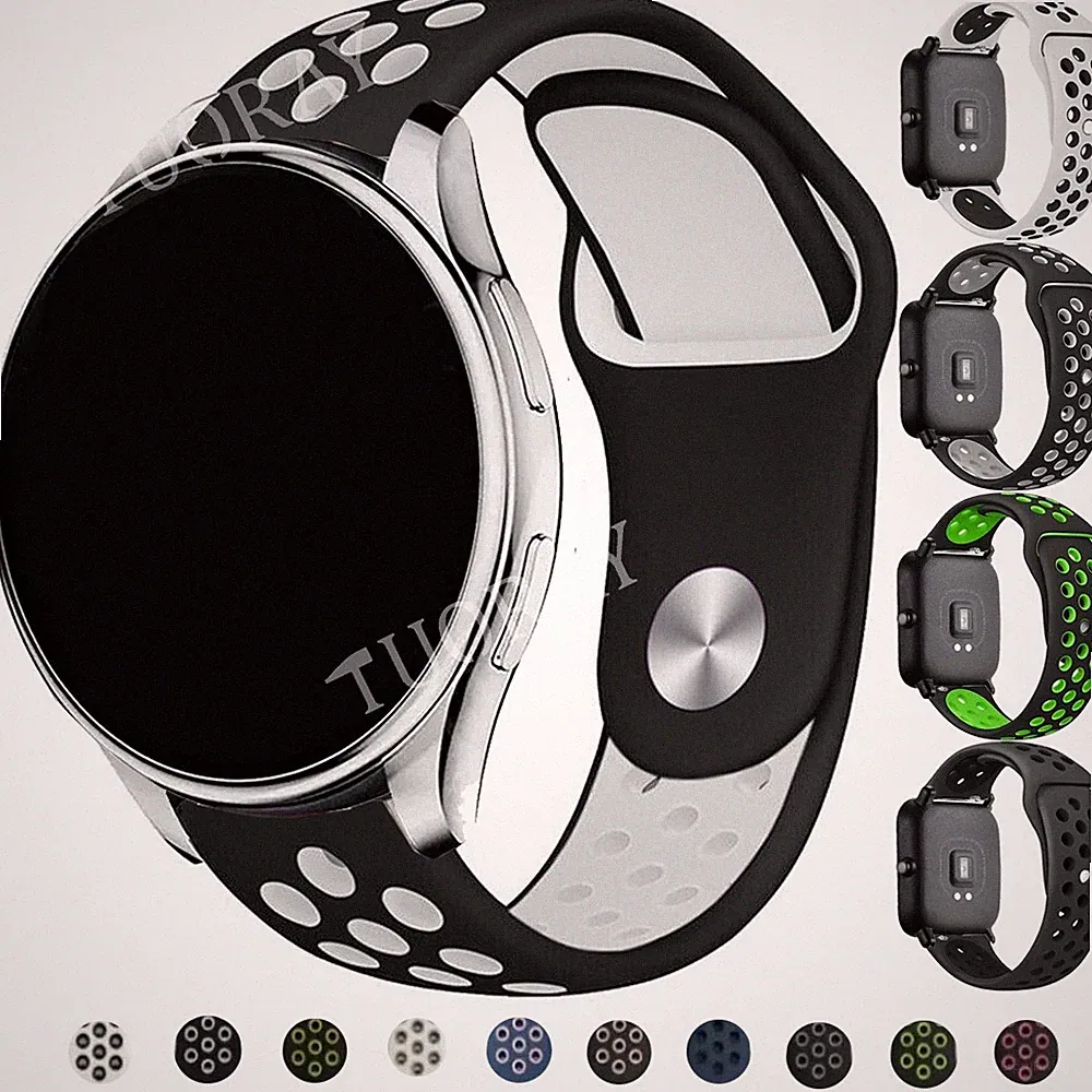 Universal 20mm 22mm Silikon Armband Ersatz Uhrenarmband Smartwatch Sports Band