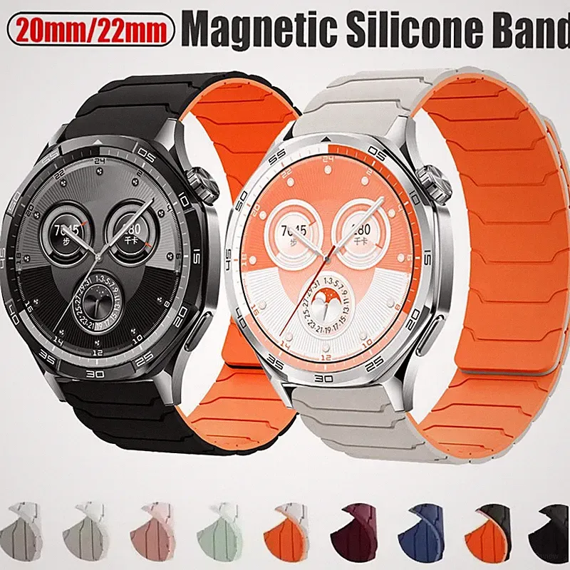 Universal Armband 20mm 22mm Magnet Silikon Ersatz Uhrenarmband Smart Watch Band