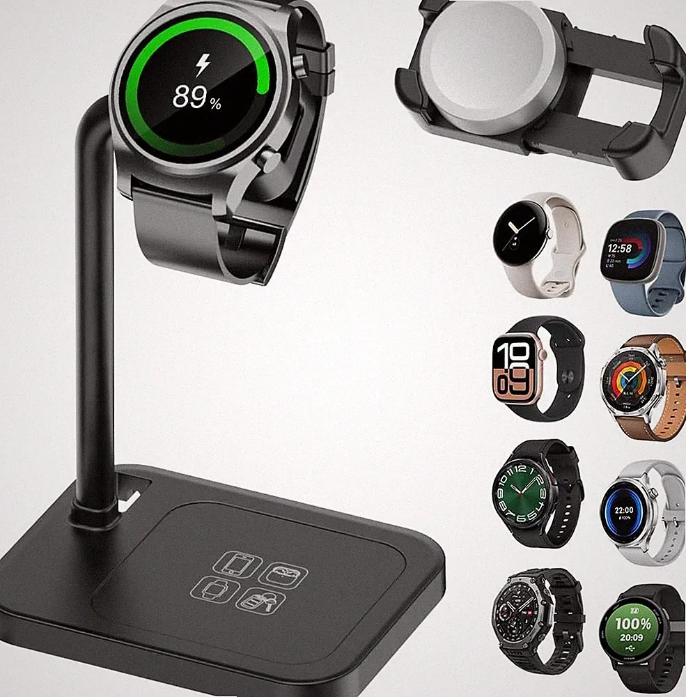 Universelle verstellbare Smartwatch-Ladestation mit Teleskopständer, kompatibel